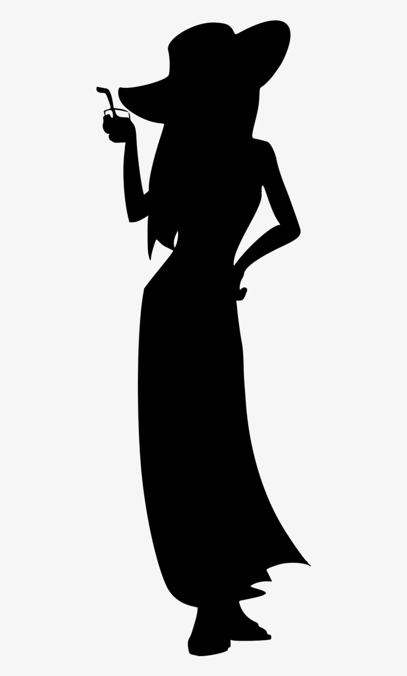 Vector Graphics, - Fashion Model Silhouette, transparent png download