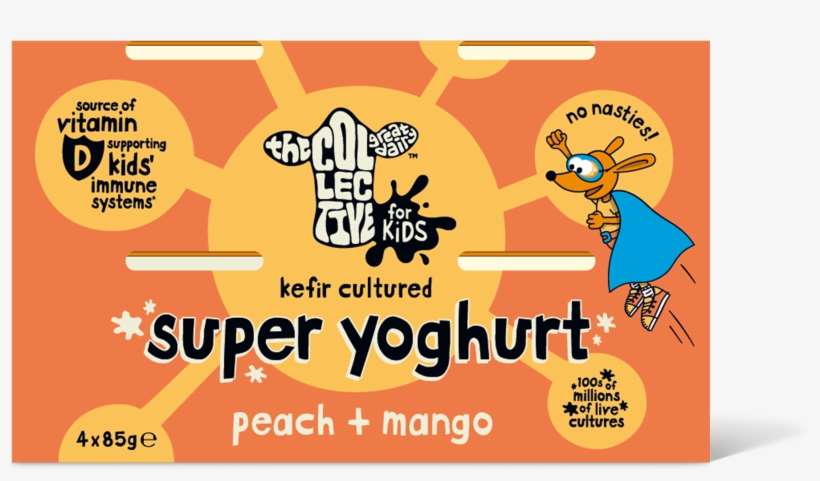 Peach Mango Super Yoghurt - Collective Media, transparent png download