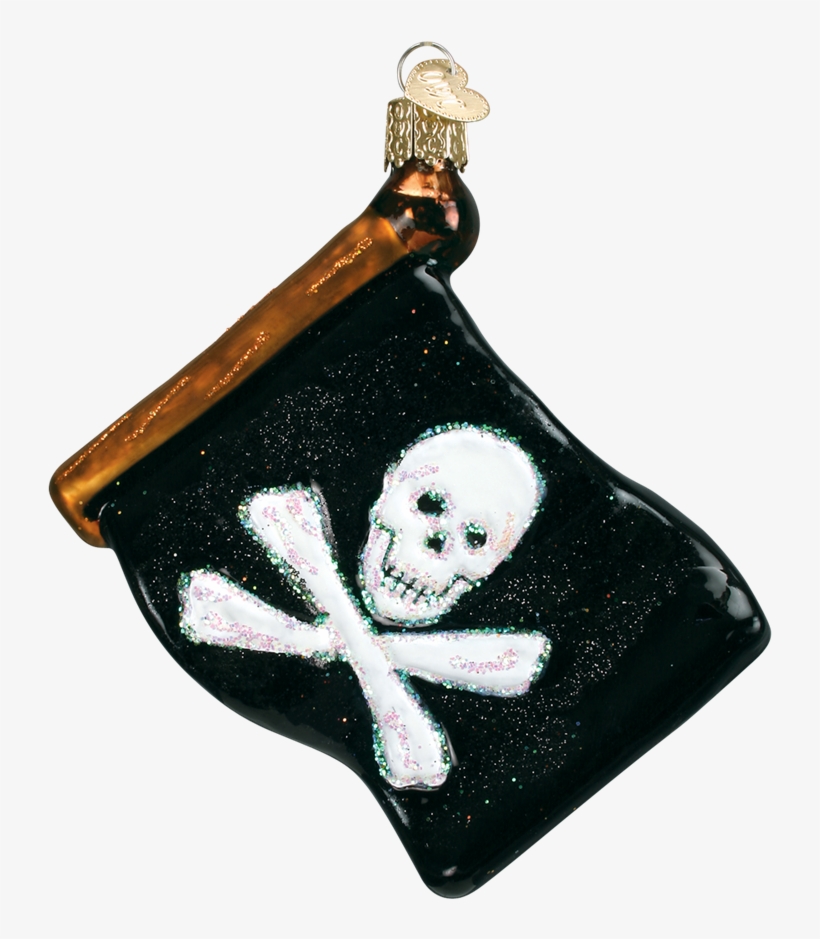 Old World Christmas Jolly Roger Flag Christmas Ornament, - Jolly Roger, transparent png download