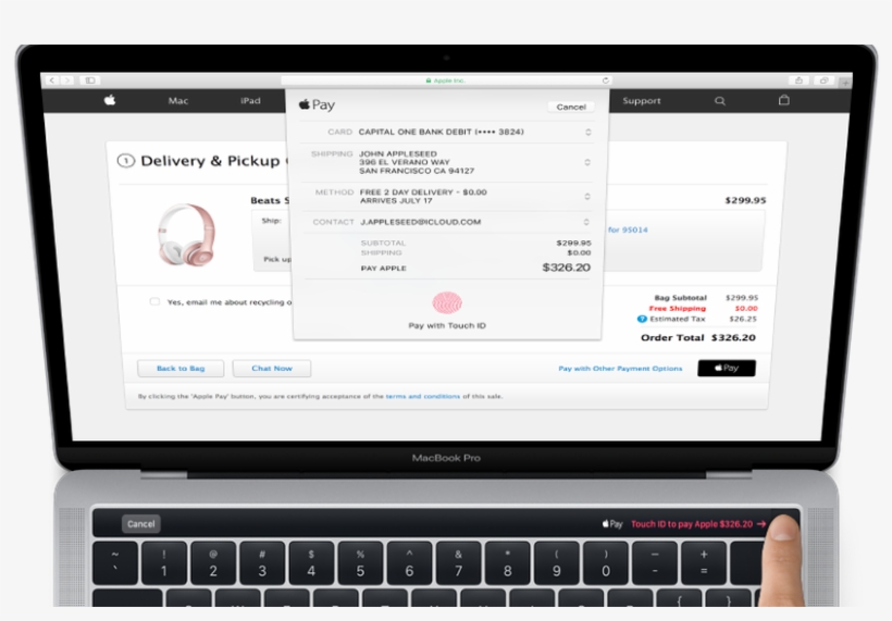 Macbook Pro 2016 Fingerprint, transparent png download