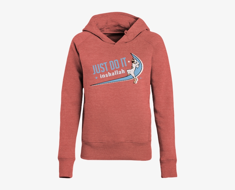 Just Do It-ladies Organic Hoodie - Sweatshirt, transparent png download