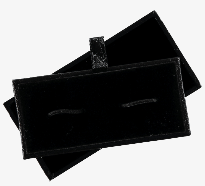 Cufflinks Silver Circle Black - Wallet, transparent png download