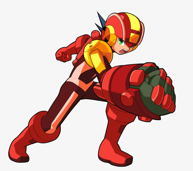 Heat Guts Style - Megaman Exe Guts Style, transparent png download