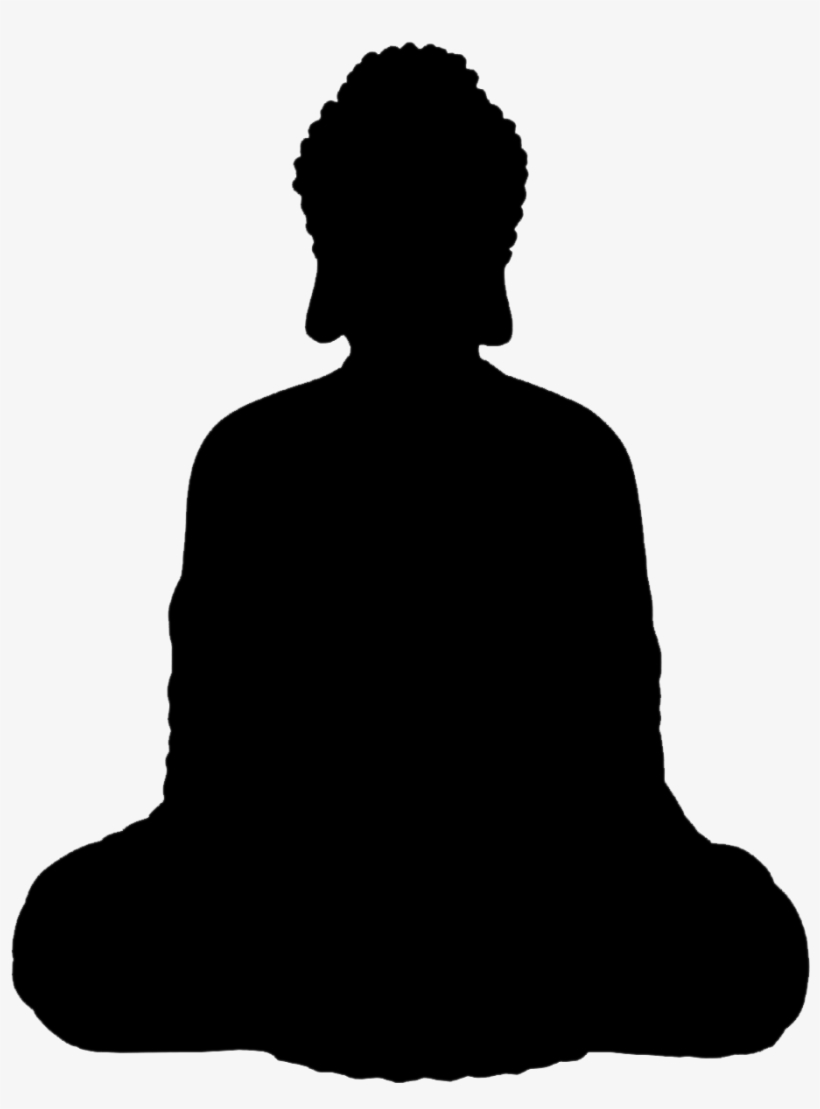 Buddha Silhouette - Silhouette, transparent png download