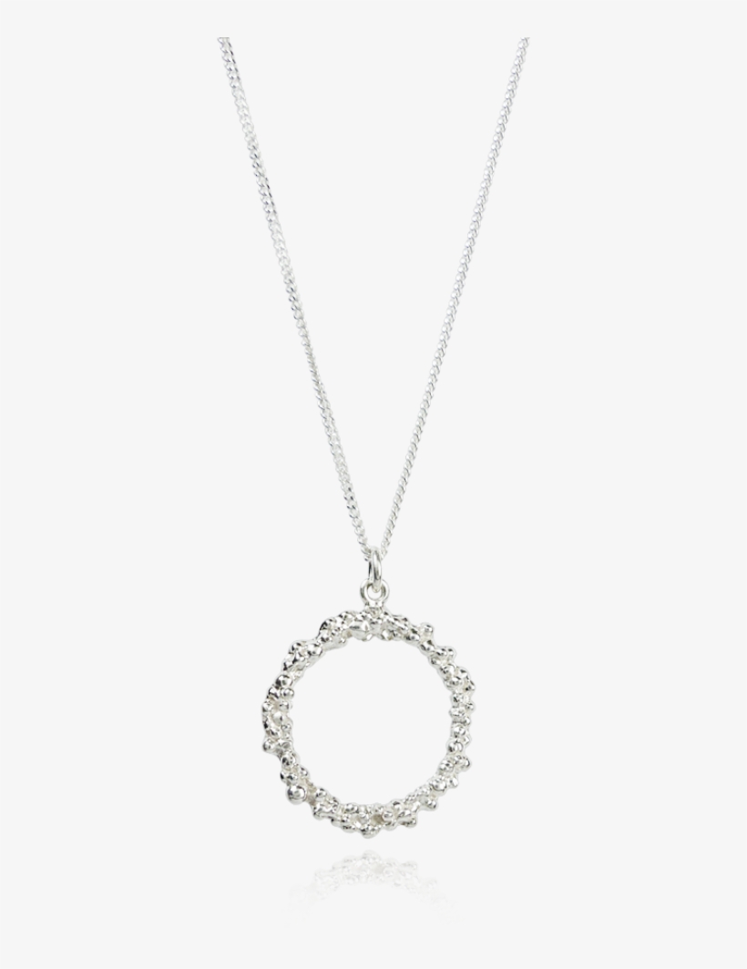 Silver Circle Pendant - Locket, transparent png download