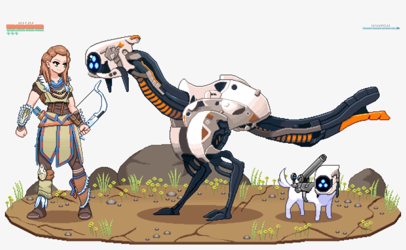 I Decided To Make An Enemy From A Ps4 Game Along With - Cartoon, transparent png download