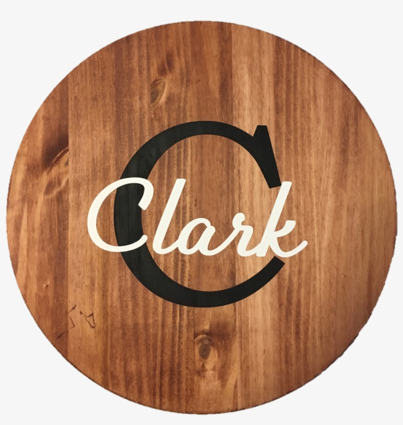 Monogram Wood Sign 18″ Round - Circle, transparent png download