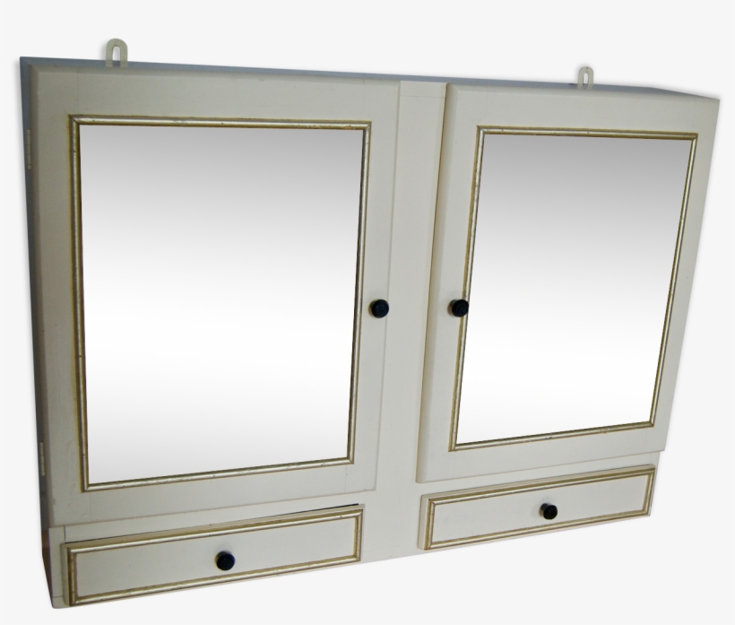 Wardrobe Bathroom Hanging Wooden With Mirrors - Window, transparent png download