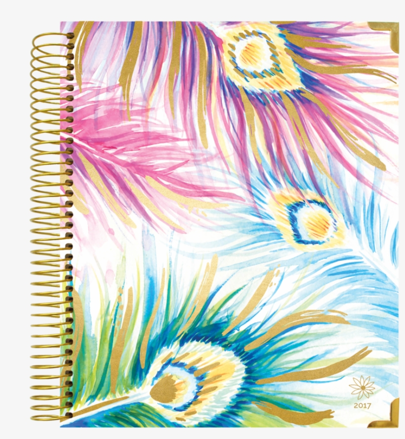 ***pre-order For Our 2017 Peacock Feathers Vision Planner - Bloom Daily Planners 2017-18 Academic Planner-peacock, transparent png download