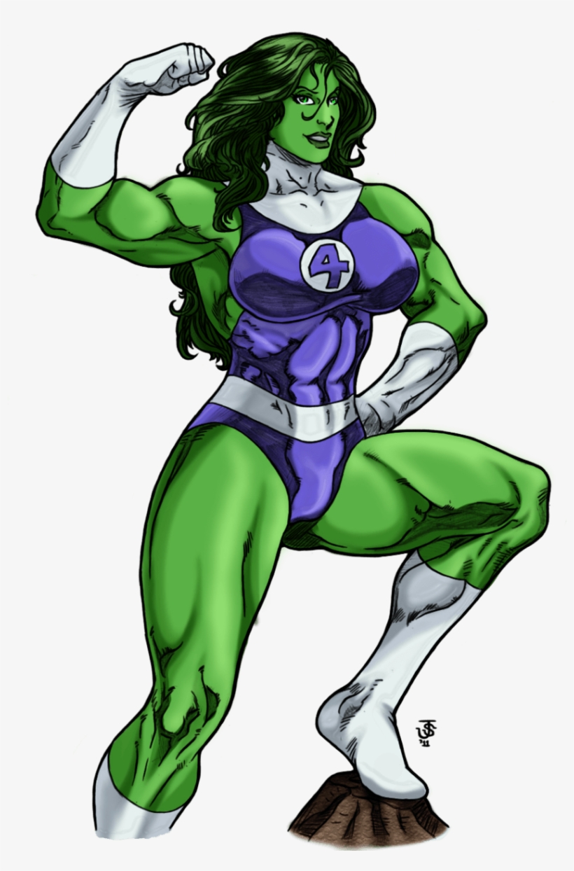 She Hulk Cartoon Characters, transparent png download