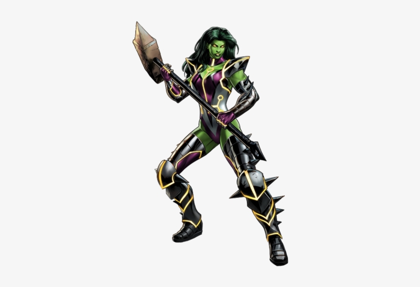 Skirn She-hulk Portrait Art - Marvel Fear Itself Hulk, transparent png download