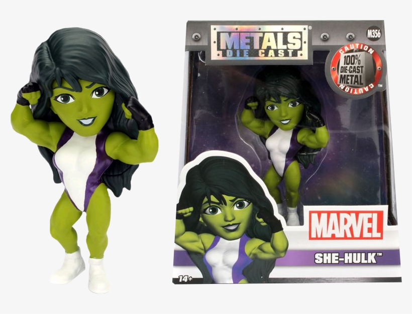 She Hulk 4" Metals Die Cast Action Figure - She Hulk Metals Die Cast, transparent png download