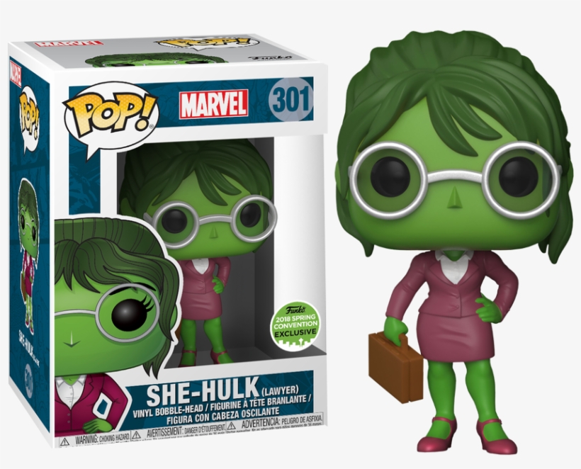 She-hulk Lawyer [eccc 2018 Spring Convention] - She Hulk Lawyer Funko Pop, transparent png download