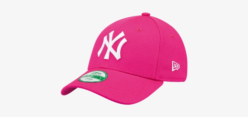 Classic Pale Pink Baseball Cap In 100% Cotton With - New Era 9 Forty New York Yankees Youth, transparent png download