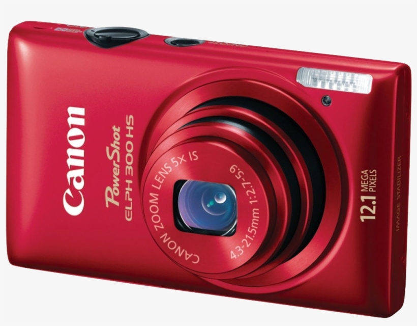 Canon Digital Camera Png Transparent Image - Canon Powershot Elph 300 Hs, transparent png download