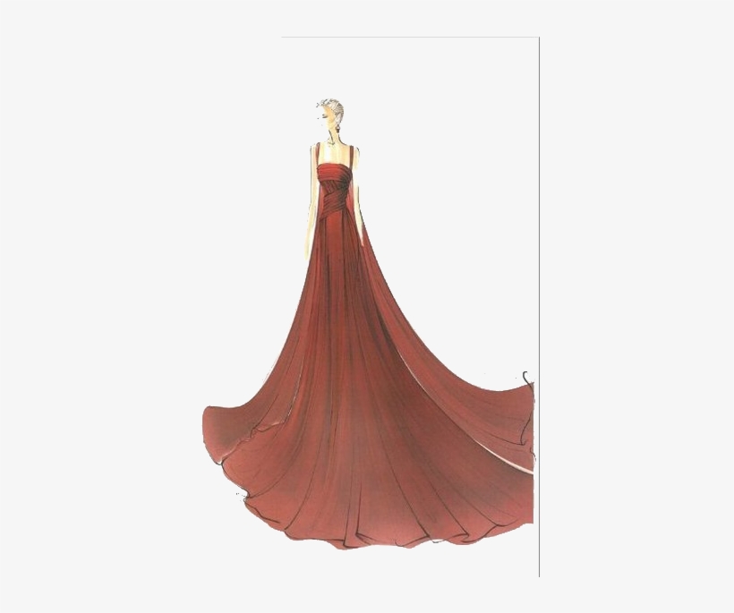 Croqui Drawing Fashion Model - Illustration, transparent png download