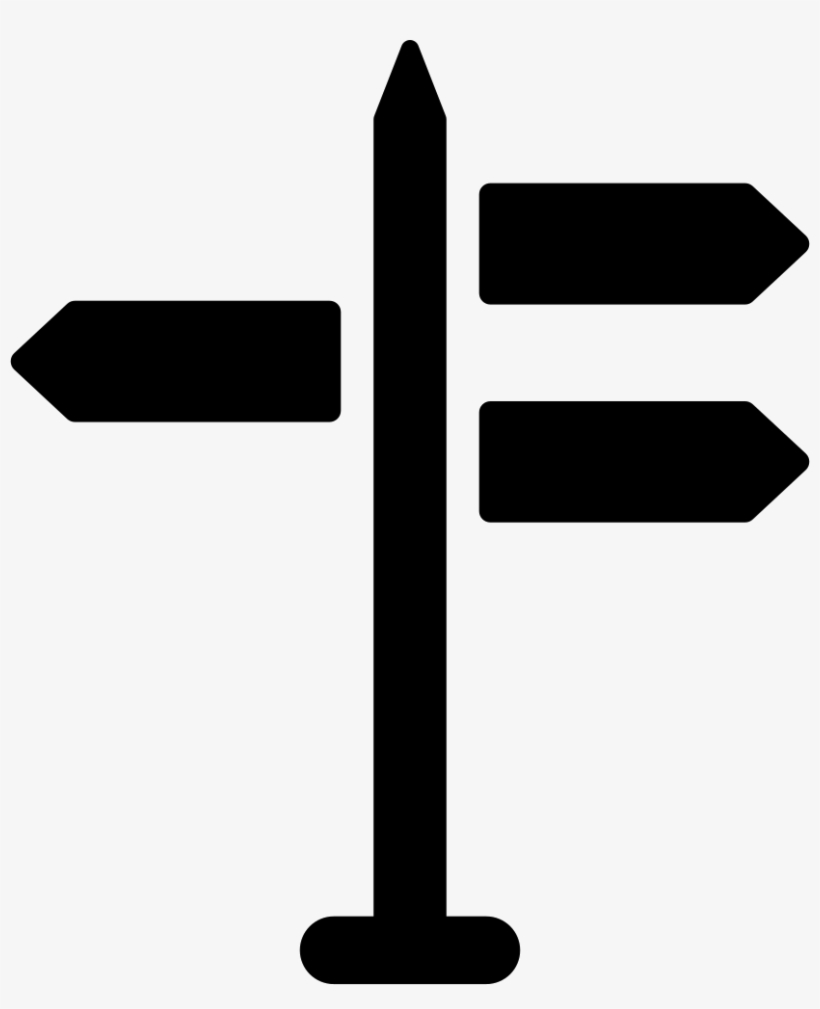 Png File Svg - Icone Panneau Direction, transparent png download