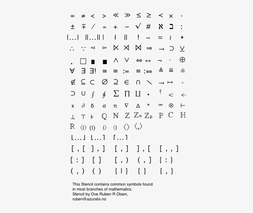 Math Symbols - Number, transparent png download