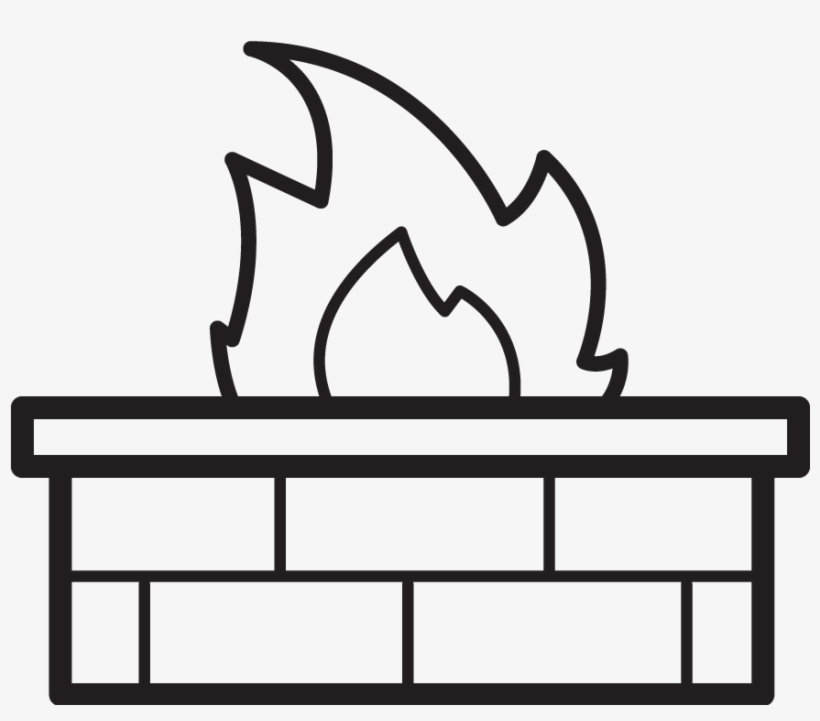 Walls & Pillars Firepit - Design, transparent png download
