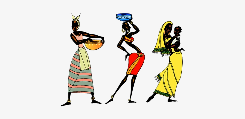 Role's In Marriage - African Tribe Cartoon Png, transparent png download