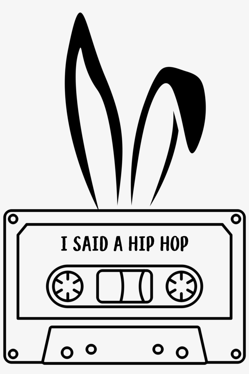 Easter Hip Hop Bunny Cut File Png - Cassette Tape, transparent png download
