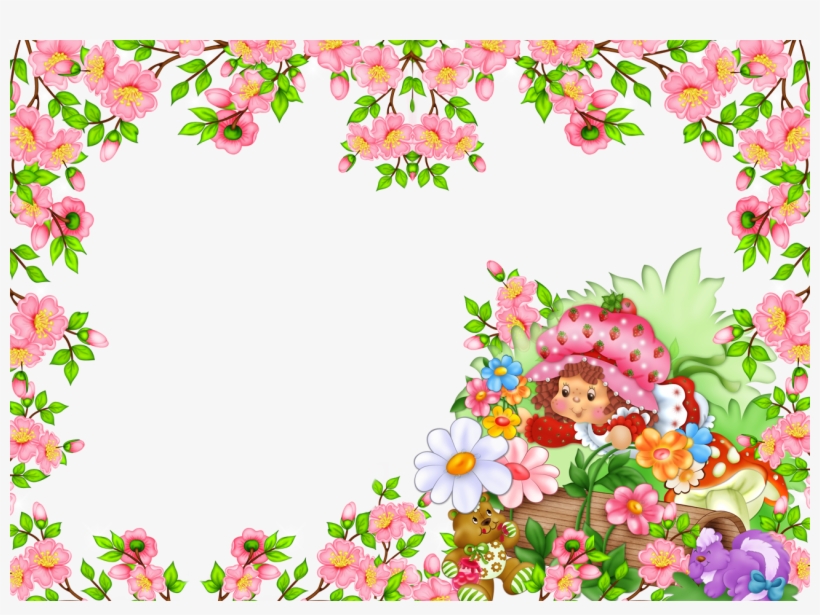 Cute Kids Png Photo Frame - Marcos De Rosita Fresita, transparent png download