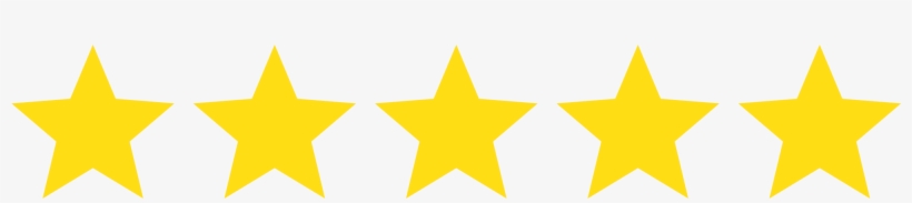 Five Yellow Stars - 5 Stars Black Background, transparent png download