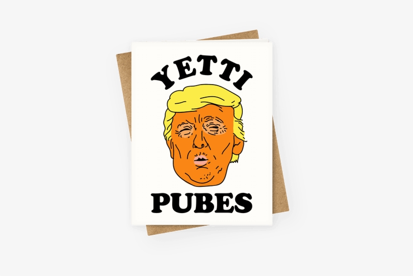 Yetti Pubes Greeting Card - T-shirt, transparent png download