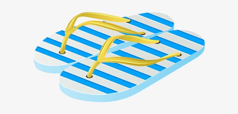 Beach Flip Flops Png Clip Art Image - Flip Flops Clip Art, transparent png download