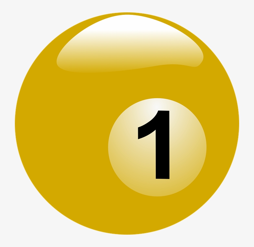 Pool Ball Png Hd - Bola De Billar 1 Png, transparent png download