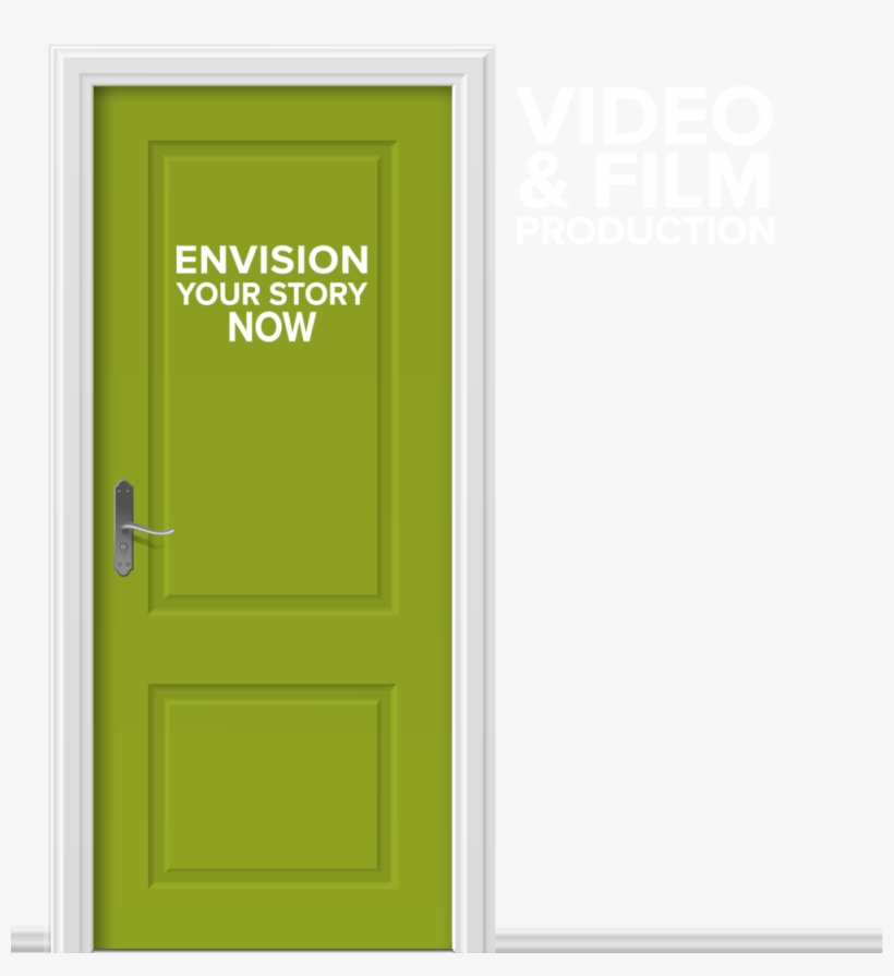 Green Door White Text, transparent png download