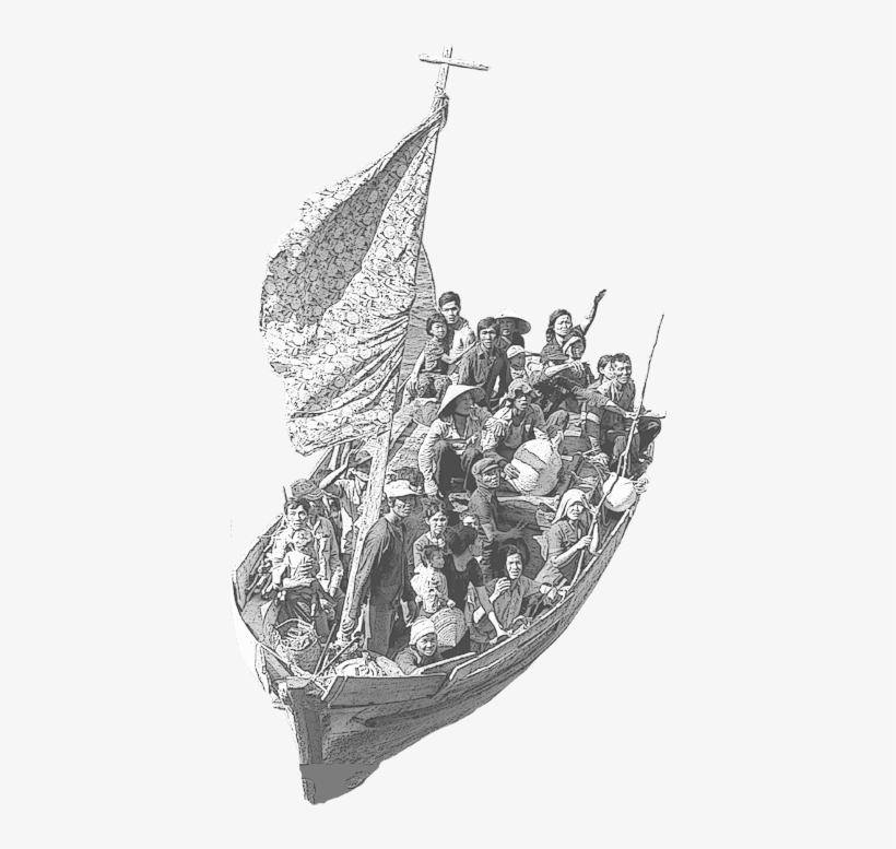 Y/2804084468 - V - 6 - 3 167 - 1 Kbytes, Boat Vietnam - Refugee From Socialism - Cd, transparent png download