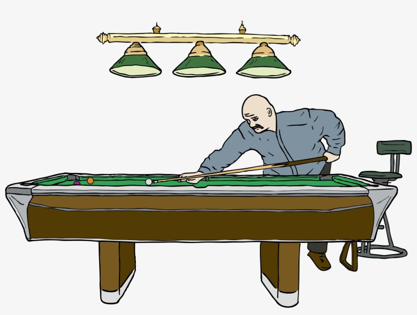 This Free Icons Png Design Of Pool Table With Player, transparent png download