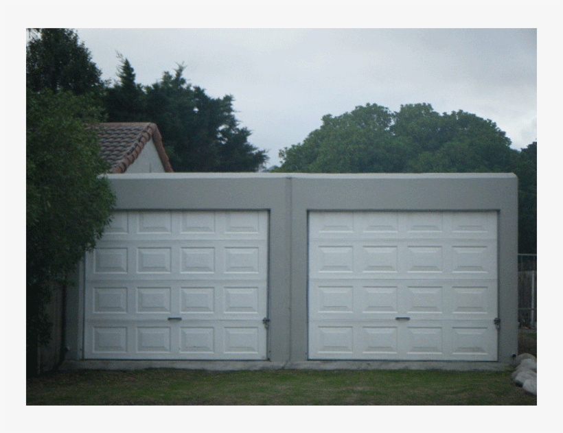 2 X Single White Cardinal Block Fibreglass Tip Up Doors - Garage Door, transparent png download