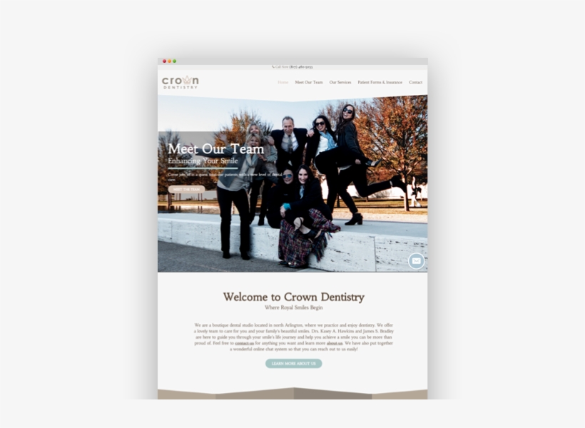 Crown Dentistry Website - Website, transparent png download