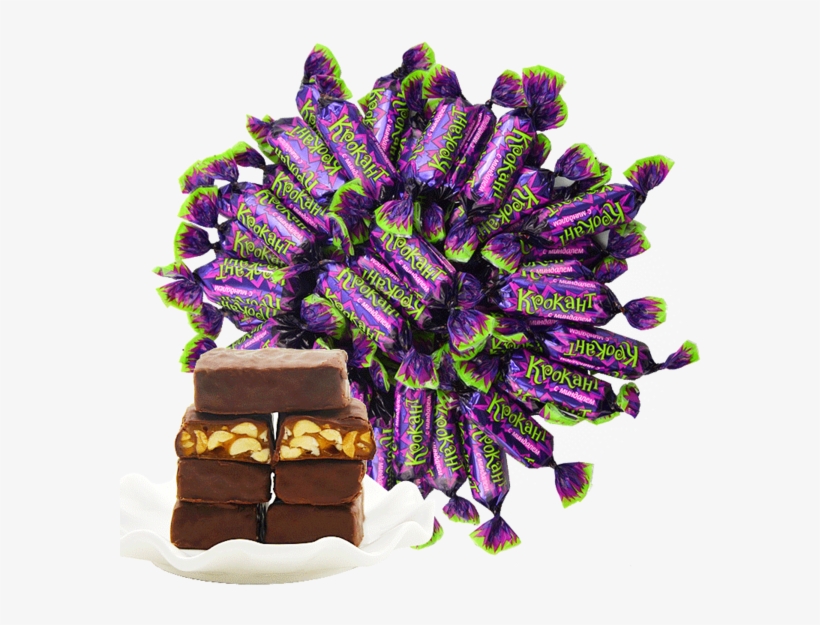 Kdv Russian Purple Sugar Candy Chocolate Peanuts Beef - Chocolate, transparent png download