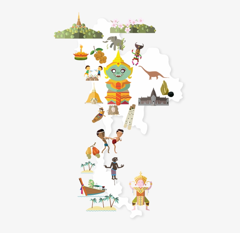 Thailand Or Another Name Is Siam - Cartoon, transparent png download