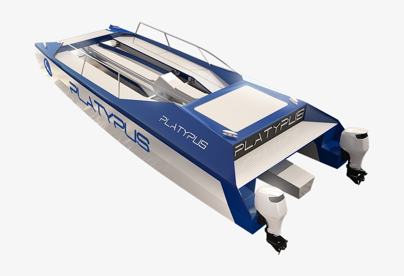 Light Displacement 1900 Kgs Draught In Surface Mode - Catamaran, transparent png download