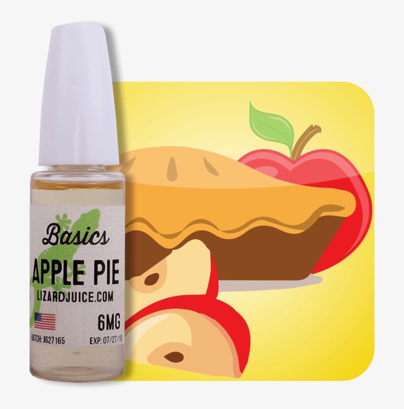 Apple Pie Vape Juice From Lizard Juice Is A Great Nic - Apple, transparent png download