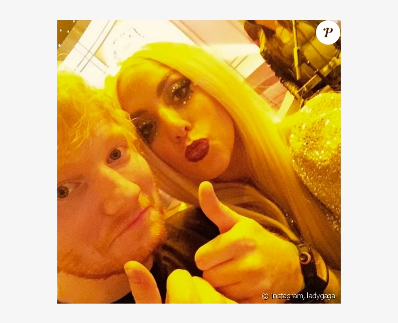 Lady Gaga Prend La Défense D'ed Sheeran Après Que Ses - Lady Gaga Ed Sheeran, transparent png download