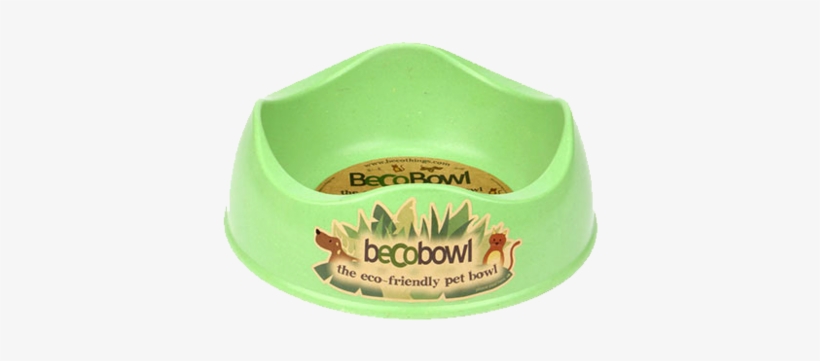 Becobowl Medium Dog Bowl, Green - Comedero Ecologico, transparent png download
