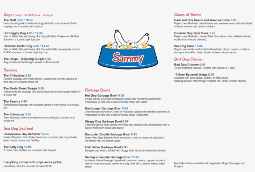 Collegetowndogs Menu Slide6 - Web Page, transparent png download