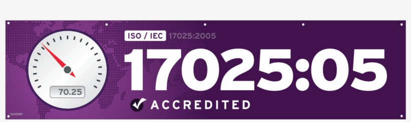 Iso 17025 2005 Banner - Gauge, transparent png download