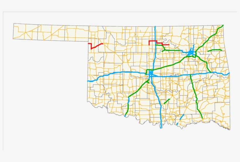 Ok-15 Path - Oklahoma Map, transparent png download