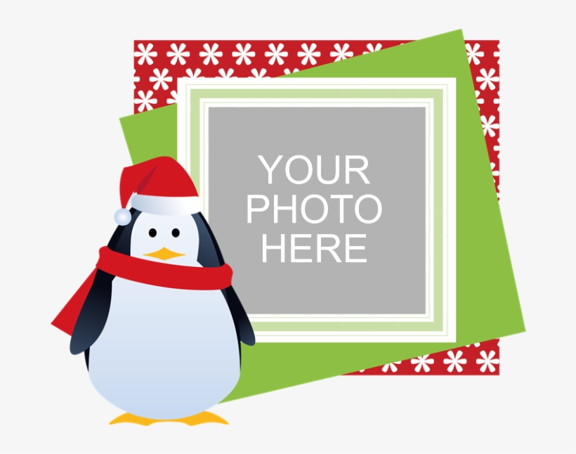 Personalized Christmas Banner - Vector Cute Penguin Png, transparent png download