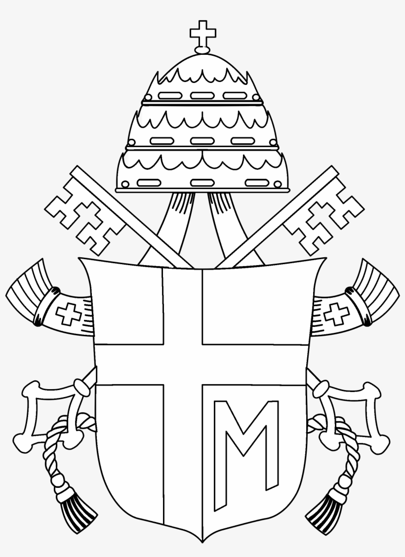 Pope Logo Black And White - Pope, transparent png download