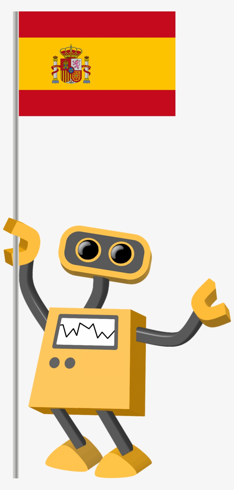 Flag Bot, Spain - Background Presentation Canada, transparent png download