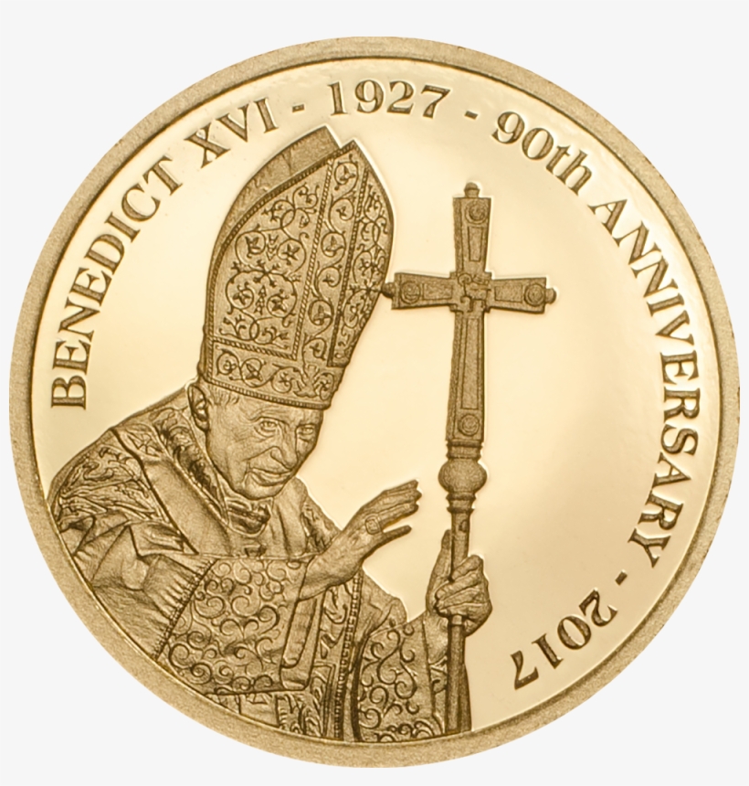 Cook Islands - 2017 - 5 Dollars - Pope Benedict Xvi - Pope Benedict Xvi Coin, transparent png download