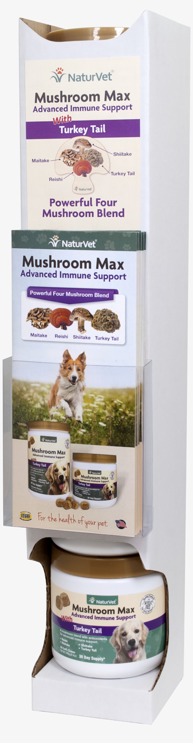 Mushroom Max Advanced Immune Support Drop Down Display - Norwegian Lundehund, transparent png download