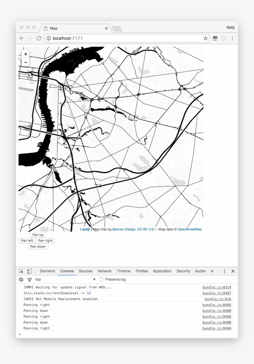React Leaflet Pan By Buttons Clicked - Map, transparent png download